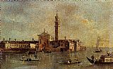 Francesco Guardi Wall Art - View Of The Island Of San Giorgio In Alga, Venice